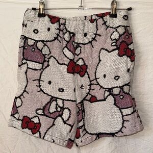 Hello Kitty Pink and White Lounge Shorts